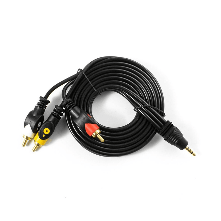 2B (CV165) 3RCA - dc3.5 Audio Video cable AUX terminal TO 3 terminals RCA 1.8 meter Normal-Sound Cables-2B-Computer Accessories, COMPUTERS, PC Cables, Sound Cables-الدباح-El Dabbah