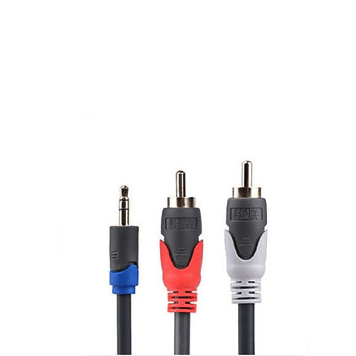 2B (CV203) RCA Socket DC2 To Audio PC Cable High Quality - 1.8M-Sound Cables-2B-Computer Accessories, COMPUTERS, PC Cables, Sound Cables-الدباح-El Dabbah