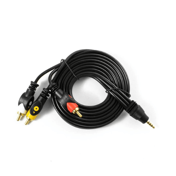 2B (CV263) Connecting Audio Video Cable Audio Video cable 3 terminals RCA TO 3 terminals-Sound Cables-2B-Computer Accessories, COMPUTERS, PC Cables, Sound Cables-الدباح-El Dabbah