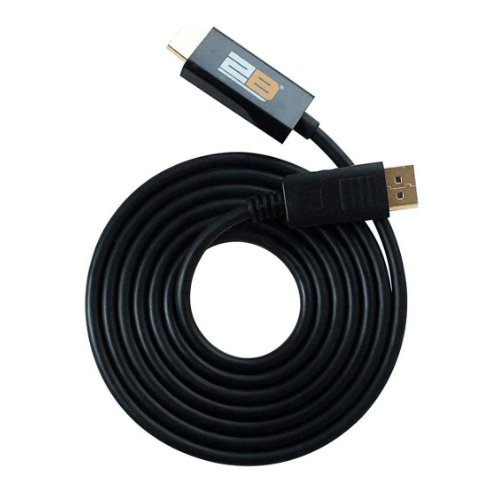 2B (DC604) Display port to HDMI - 1.8 M – Black-CABLE-2B-Computer Accessories, COMPUTERS, OTHER, PC Cables-الدباح-El Dabbah