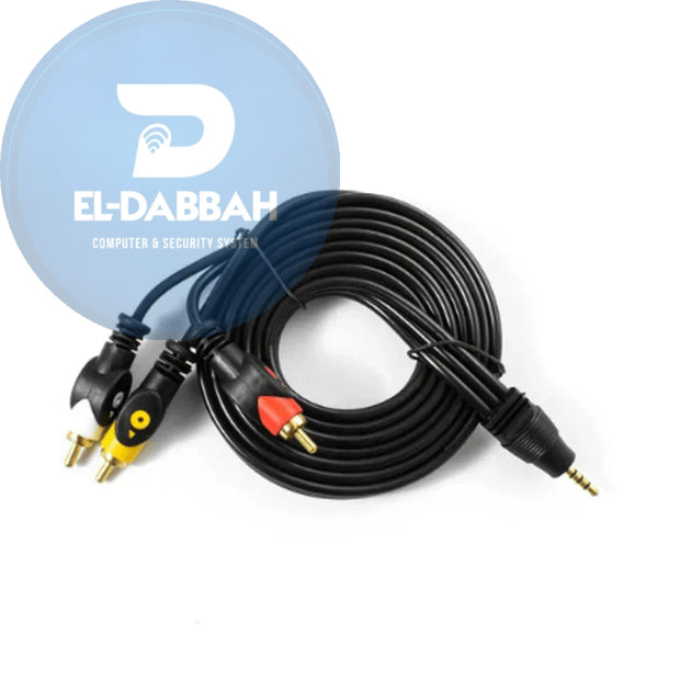 2B (CV165) 3RCA - dc3.5 Audio Video cable AUX terminal TO 3 terminals RCA 1.8 meter Normal