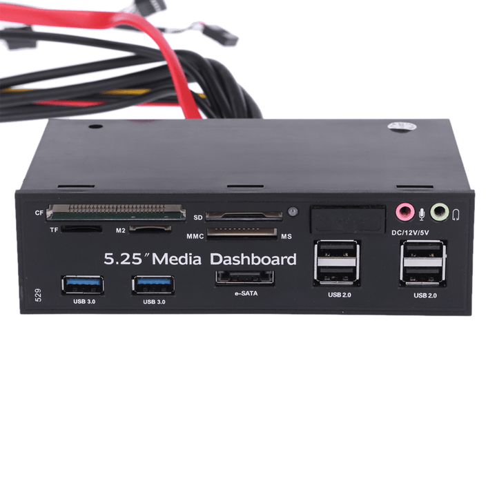 5.25 media dashboard multi function front panel All in one USB 2.0-Reader-GENERIC-Computer Solutions, COMPUTERS, Reader-الدباح-El Dabbah