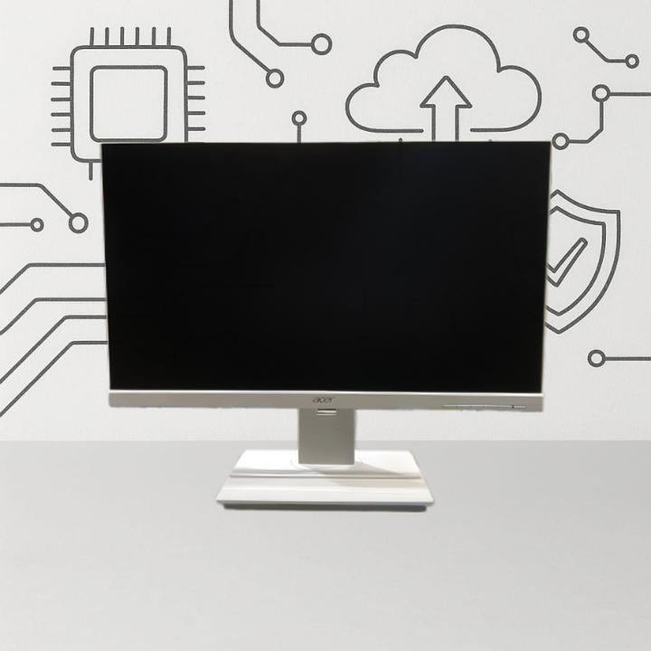 ACER  24 Inch IPS LED FHD HDMI Frameless Monitor(WHITE) - Grade A (USED)-eldabbah-الدباح