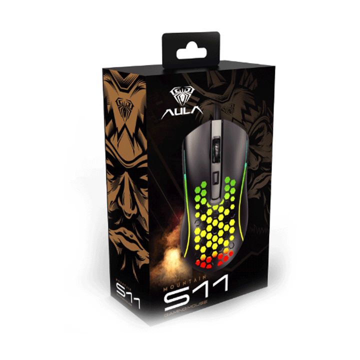 AULA S11 RGB Gaming Mouse-Gaming Mouse-AULA-Computer Accessories, COMPUTERS, Mouse, System.Collections.Generic.List`1[System.String]-الدباح-El Dabbah