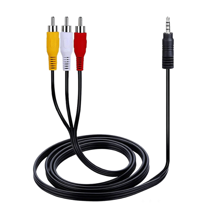 Audio Video Cable 1.5M  3X1-Sound Cables-GENERIC-Computer Accessories, COMPUTERS, PC Cables, Sound Cables-الدباح-El Dabbah