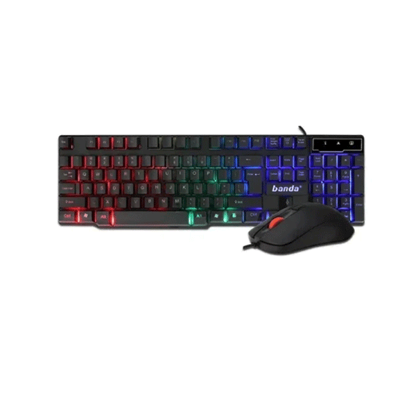 BANDA KM99 RGB Combo KeyBoard and Mouse-Combo KeyBoard and Mouse-BANDA-Computer Accessories, COMPUTERS, Keyboard, Wireless Mouse-الدباح-El Dabbah