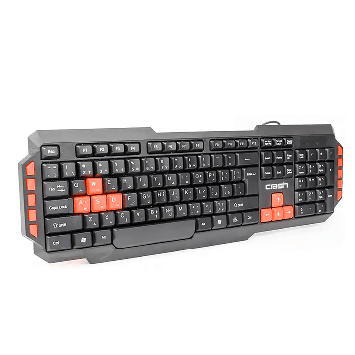 CRASH 200 RGB Combo KeyBoard and Mouse-Combo KeyBoard and Mouse-Crash-Computer Accessories, COMPUTERS, Keyboard, Wireless Mouse-الدباح-El Dabbah