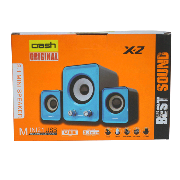 CRASH X2 LAPTOP SPEAKER-USB Speaker-Crash-Computer Accessories, COMPUTERS, Sound Systems-الدباح-El Dabbah