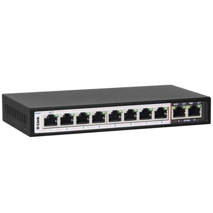 D-Link DGS-F1010p-E Unmanaged Desktop Switch 16 Port 10/100/1000Mbps-eldabbah-الدباح