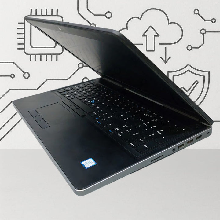 DELL Precision 7510 Laptop (Core i7-Gen6 - 16GB DDR4 - 256GB M.2+500 G) vga 2G ATI(USED)-eldabbah-الدباح