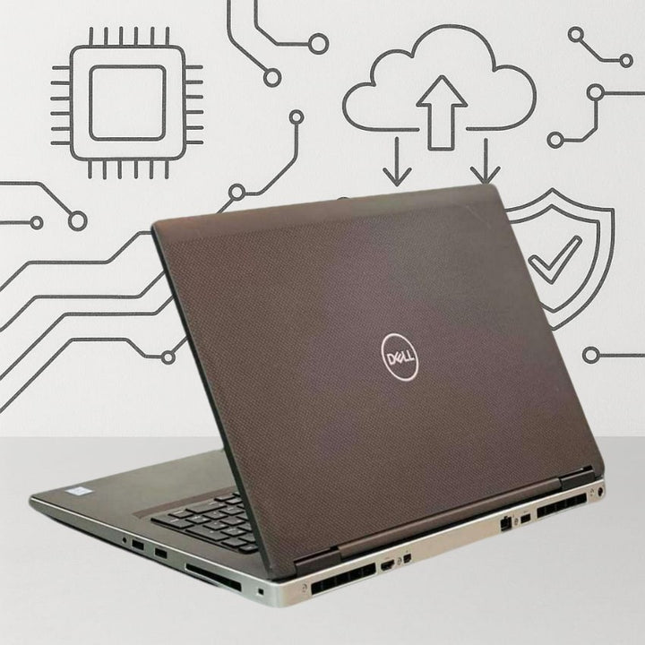 DELL Precision 7730 (i7-G8 -RAM32ddr4-M2 512G) vga16G nivida Laptop 17.0 INCH (USED)-eldabbah-الدباح