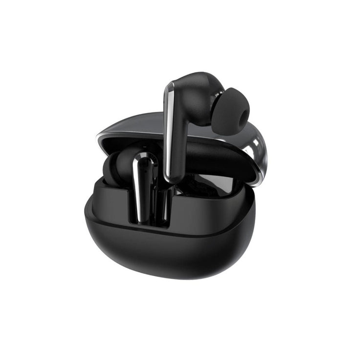 DEVIA TWS-E4 Star Series Wireless Earphone BT V5.3 Running Time 7H Function ANC Game Mode - Black-eldabbah-الدباح