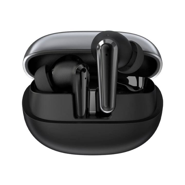 DEVIA TWS-E4 Star Series Wireless Earphone BT V5.3 Running Time 7H Function ANC Game Mode - Black-eldabbah-الدباح