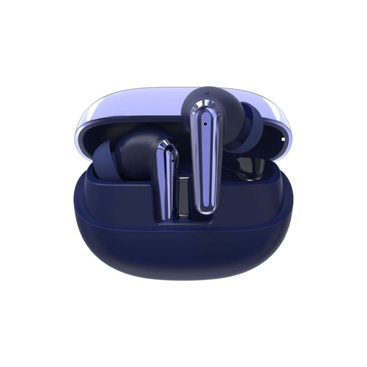 DEVIA TWS-E4 Star Series Wireless Earphone BT V5.3 Running Time 7H Function ANC Game Mode - Blue-eldabbah-الدباح