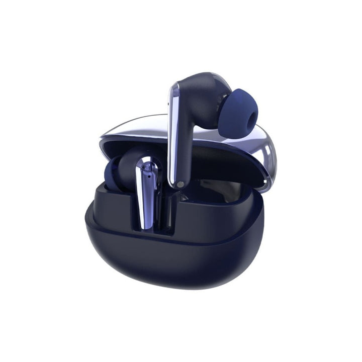 DEVIA TWS-E4 Star Series Wireless Earphone BT V5.3 Running Time 7H Function ANC Game Mode - Blue-eldabbah-الدباح