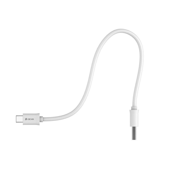 Devia - Smart cable Type C to USB for Android 1M - White-CABLE-Devia-Computer Accessories, COMPUTERS, OTHER, PC Cables-الدباح-El Dabbah