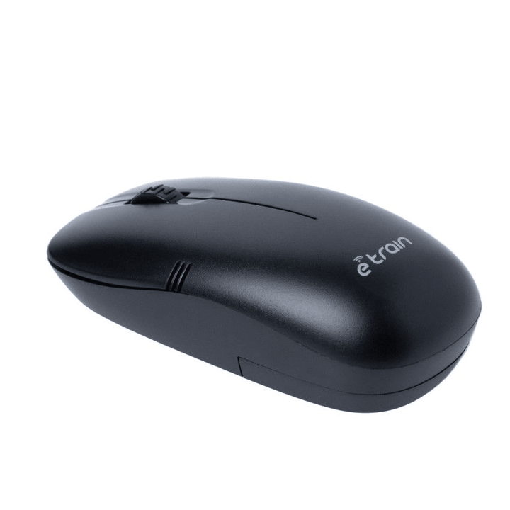 E-train (MO10B) Wireless Optical Mouse 1200DPI - Black-Wireless Mouse-E-train-Computer Accessories, COMPUTERS, Wireless Mouse-الدباح-El Dabbah