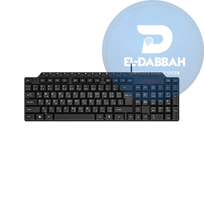 كيبورد E-Train (KB012) مالتي ميديا مدمج 104 مفتاح