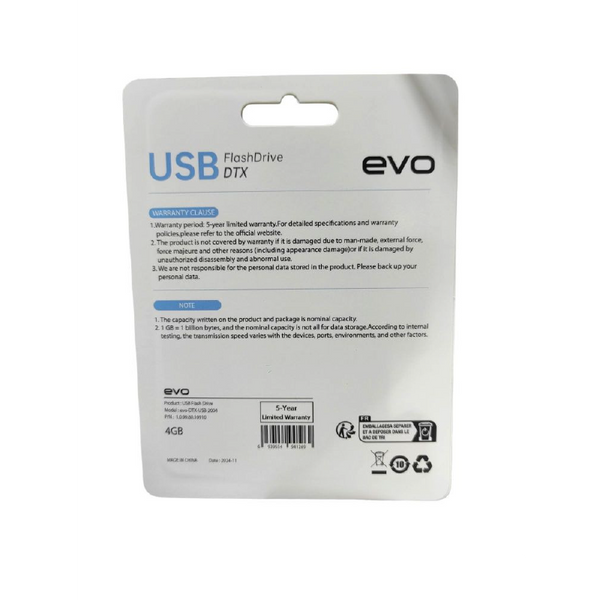 فلاشة EVO DTX سعة 4 جيجا USB 2.0 لنقل وتخزين البيانات - second