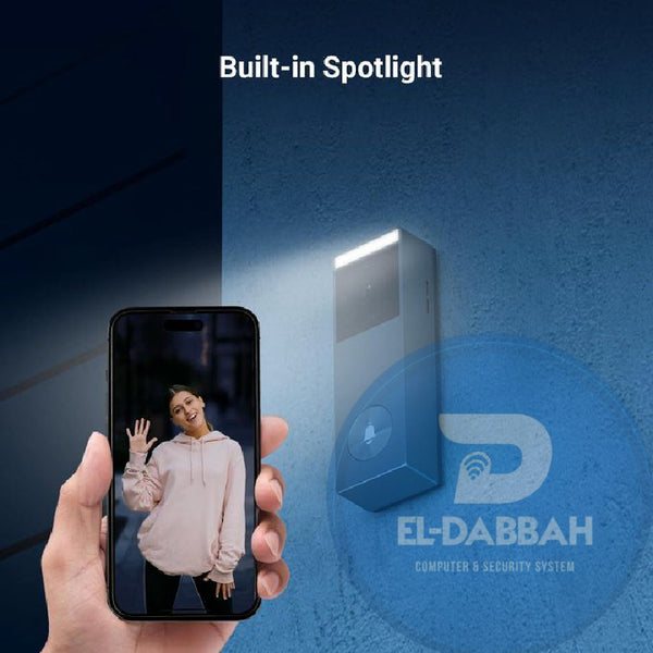 جرس باب ذكي بكاميرا Ezviz EP3-X Pro بدقة 3MP يعمل بالبطارية - second