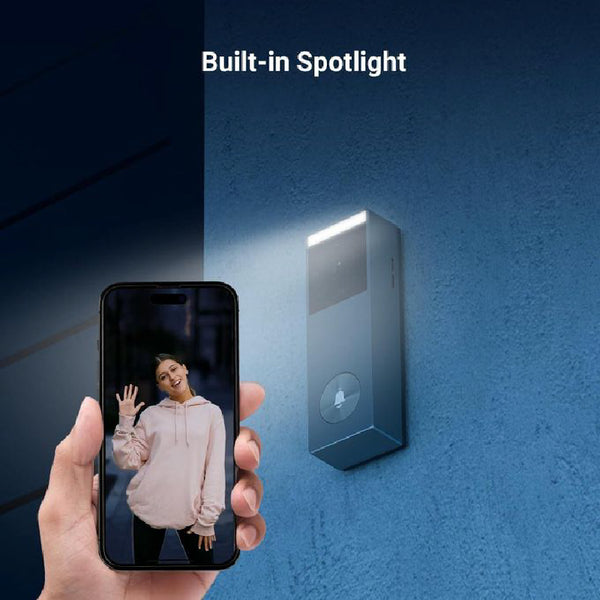 جرس باب ذكي بكاميرا Ezviz EP3-X Pro بدقة 3MP يعمل بالبطارية - second