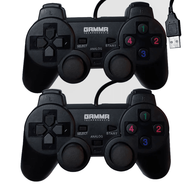 GAMMA Double Gamepad-Controller-GAMMA-Computer Accessories, COMPUTERS, Gamepad-الدباح-El Dabbah