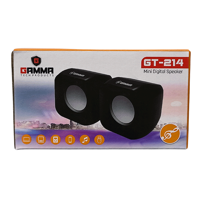 GAMMA GT-214 USB Speaker-USB Speaker-GAMMA-Computer Accessories, COMPUTERS, Sound Systems-الدباح-El Dabbah