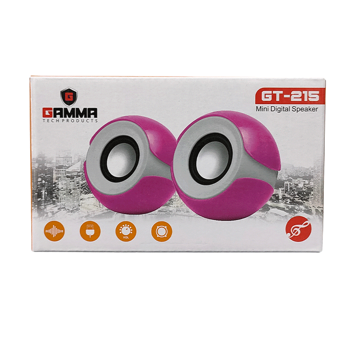 GAMMA GT-215 USB Speaker-USB Speaker-GAMMA-Computer Accessories, COMPUTERS, Sound Systems-الدباح-El Dabbah