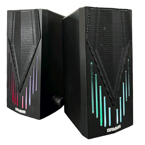 GAMMA GT-318 RGB USB Speaker-USB Speaker-GAMMA-Computer Accessories, COMPUTERS, Sound Systems-الدباح-El Dabbah