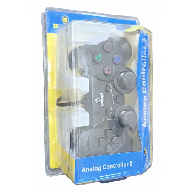 GAMMA GT-206 يد تحكم ألعاب (Gamepad) – مدخل PS2 – تصميم مريح وتحكم سلس للألعاب