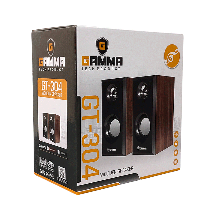 GAMMATECH GT-304 USB Speaker-USB Speaker-GAMMA-Computer Accessories, COMPUTERS, Sound Systems-الدباح-El Dabbah