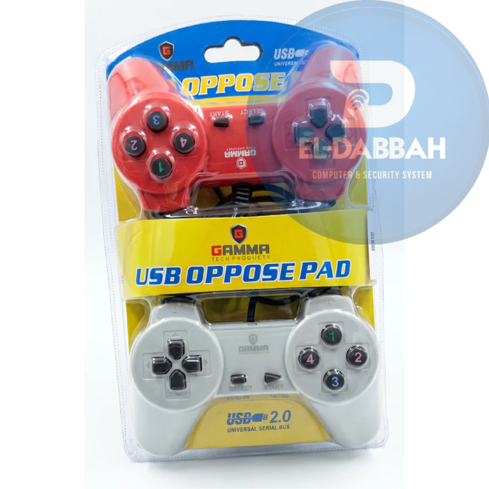 GAMMA GT-204 يد تحكم ألعاب (Gamepad) – ألوان عادية – تصميم مريح وتحكم سلس للألعاب