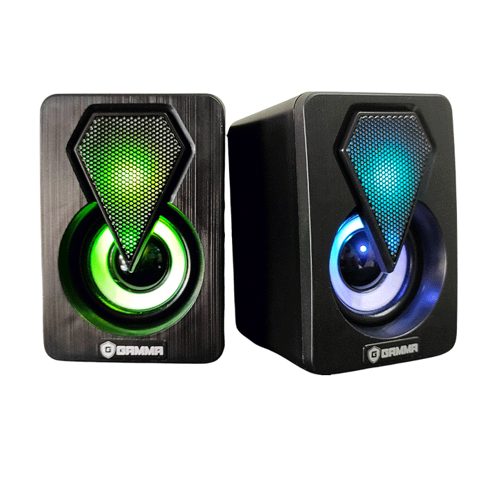 Gamma GT-309 RGB USB Speaker 2.0-USB Speaker-GAMMA-Computer Accessories, COMPUTERS, Sound Systems-الدباح-El Dabbah