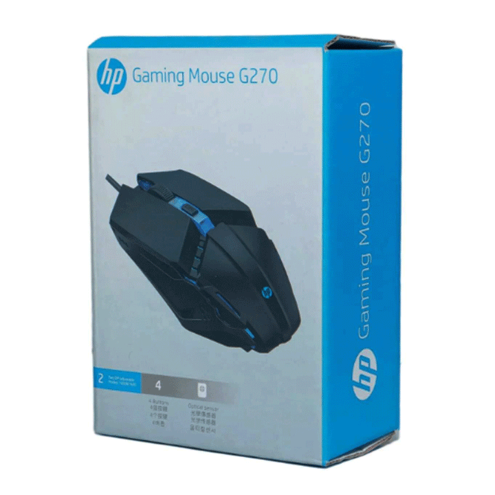 HP G270 USB GAMING Mouse-Gaming Mouse-HP-Computer Accessories, COMPUTERS, Mouse-الدباح-El Dabbah