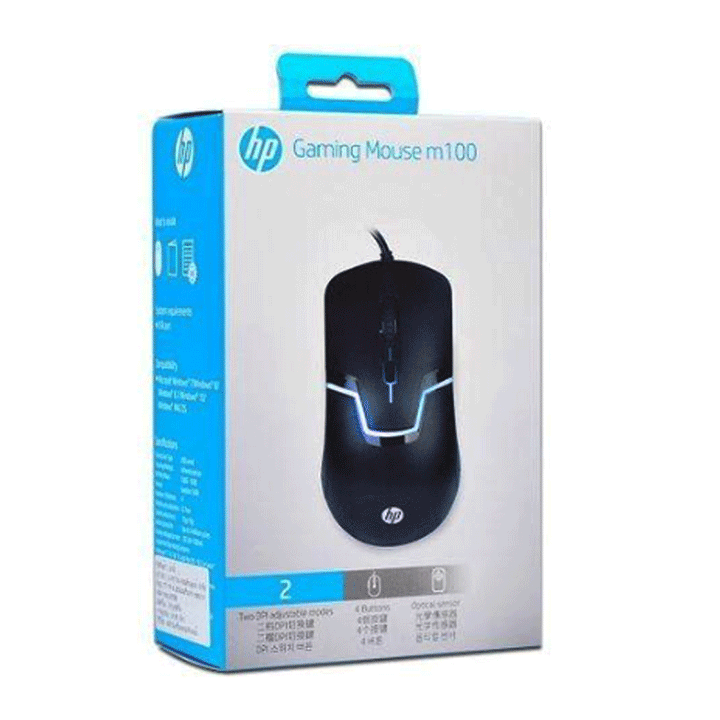 HP M100 Mouse Black-Mouse-HP-Computer Accessories, COMPUTERS, Mouse-الدباح-El Dabbah