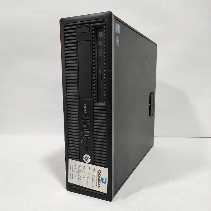 HP ProDesk 600 G1 Desktop PC - Intel Core i5-4570 - 4GB DDR3 -No Hard (USED)-Used Desktop PC-HP-USED, USED COMPUTERS, USED Desktop PC-الدباح-El Dabbah