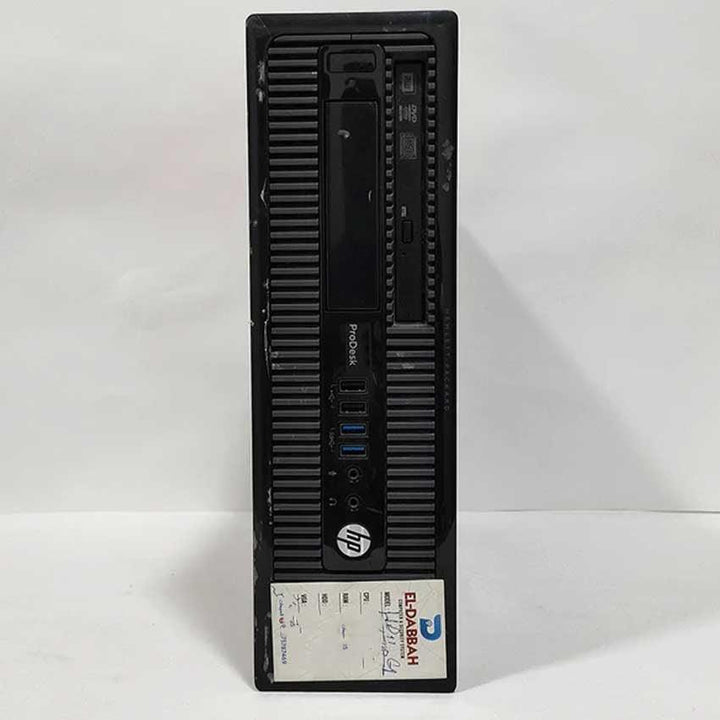 HP Prodesk 400 G1 Desktop PC - Intel Core i3-4130 - 4GB DDR3 - No Hard (USED)-USED Tower PC-HP-USED, USED COMPUTERS, USED Desktop PC-الدباح-El Dabbah