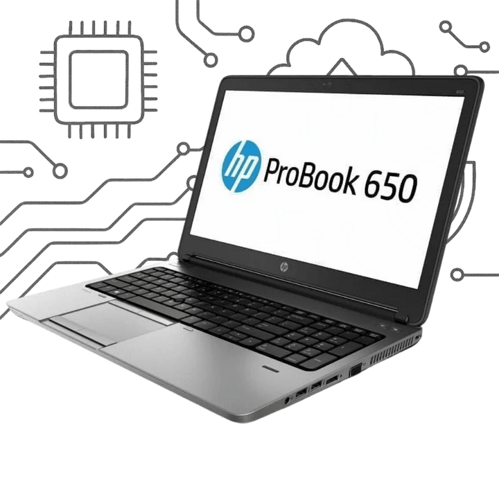HP Probook 650G3 Laptop - Core i5-gen7 - 8GB DDR4 - Hard256ssd - Intel - 15.6 Inch HD (USED) - eldabbah-الدباح