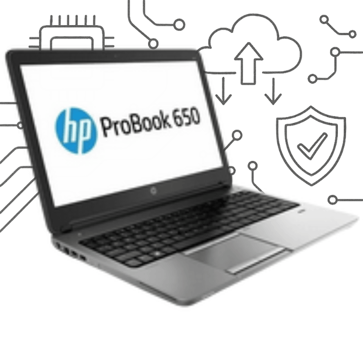 HP Probook 650G3 Laptop - Core i5-gen7 - 8GB DDR4 - Hard256ssd - Intel - 15.6 Inch HD (USED) - eldabbah-الدباح