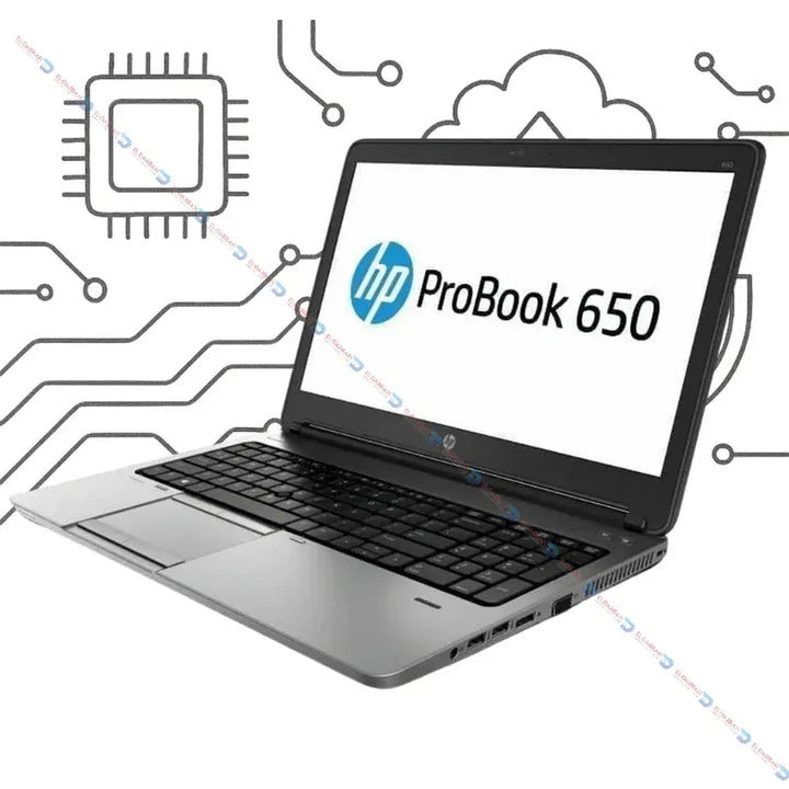 HP Probook 650G3 Laptop - Core i5-gen7 - 8GB DDR4 - Hard256ssd - Intel - 15.6 Inch HD (USED) - eldabbah-الدباح
