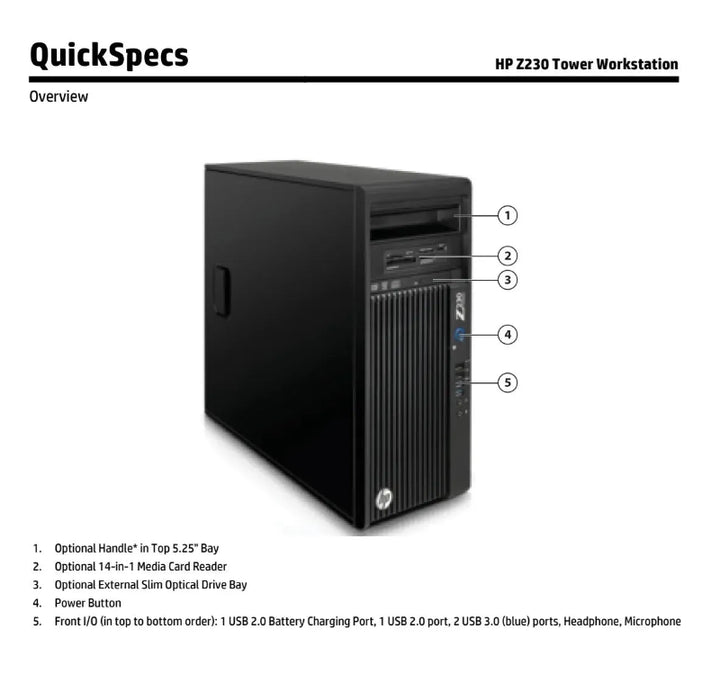 HP Z230 Tower Workstation PC - Intel Xeon - 4 GB DDR3 - No Hard (USED) -----الدباح ستور”استعمال خارج اوريجينال”" -eldabbah--