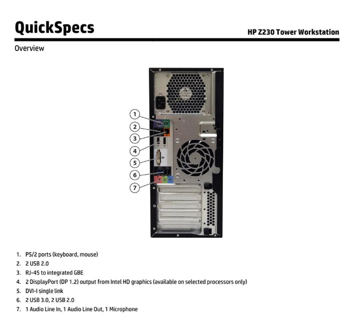 HP Z230 Tower Workstation PC - Intel Xeon - 4 GB DDR3 - No Hard (USED) -----الدباح ستور”استعمال خارج اوريجينال”" -eldabbah--