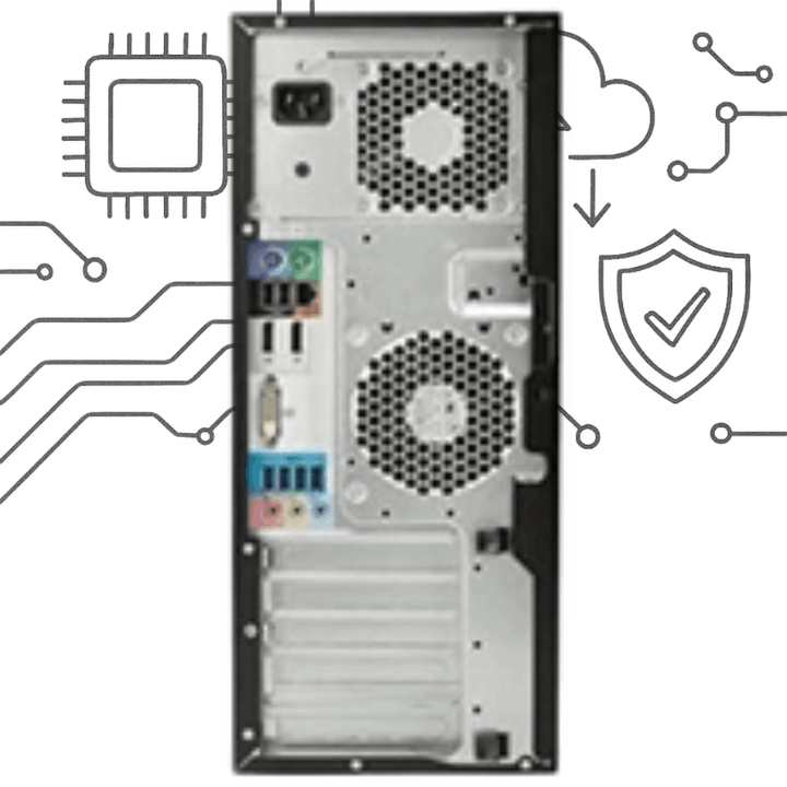 HP Z240 Workstation Tower PC -  Intel Core i5-6400 - 8GB DDR4 - Hard 128M2 (USED) - eldabbah-الدباح