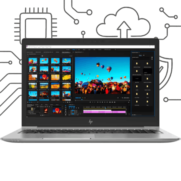 HP Zbook15U G5 ( CORE I7 GEN10-RAM16G DDR4-256M.2 )INTEL15.6 Laptop (USED)