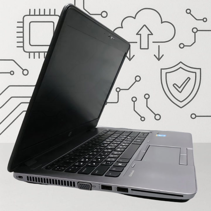 HP Elitebook 840 G2 Laptop - Core i5-5300U - 8GB DDR3 - Hard 128GB SSD - Intel HD Graphics - 14.0 Inch HD (USED)-eldabbah-الدباح