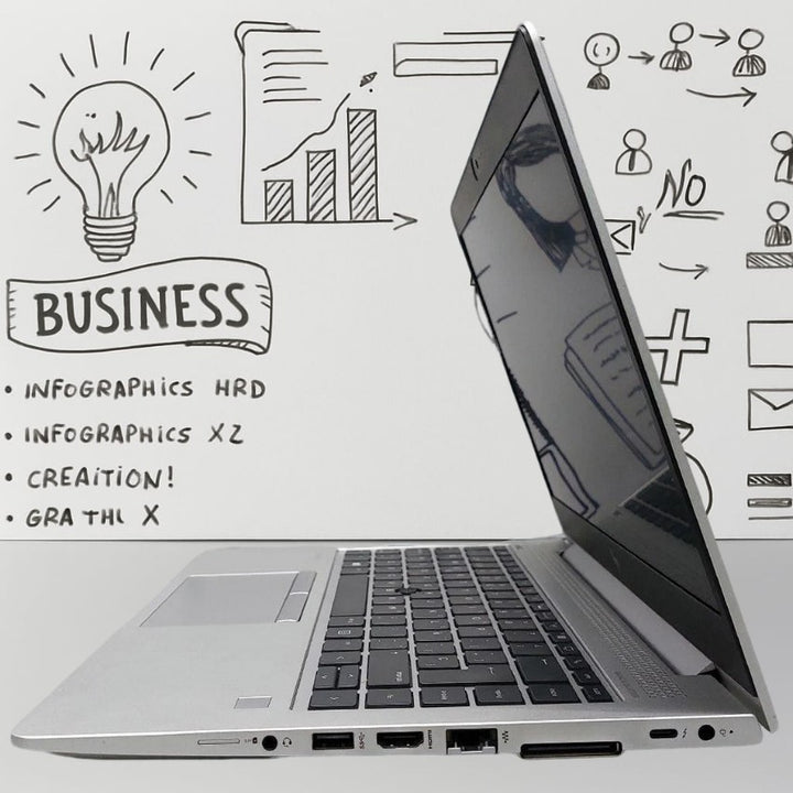 HP Elitebook 840 G5 Laptop - Core i5-Gen8- 8GB DDR4- Hard 256GB SSD - Intel - 14 Inch (USED)-eldabbah-الدباح