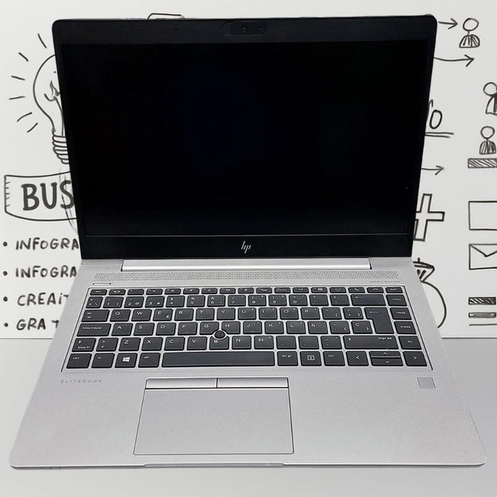 HP Elitebook 840 G5 Laptop - Core i5-Gen8- 8GB DDR4- Hard 256GB SSD - Intel - 14 Inch (USED)-eldabbah-الدباح