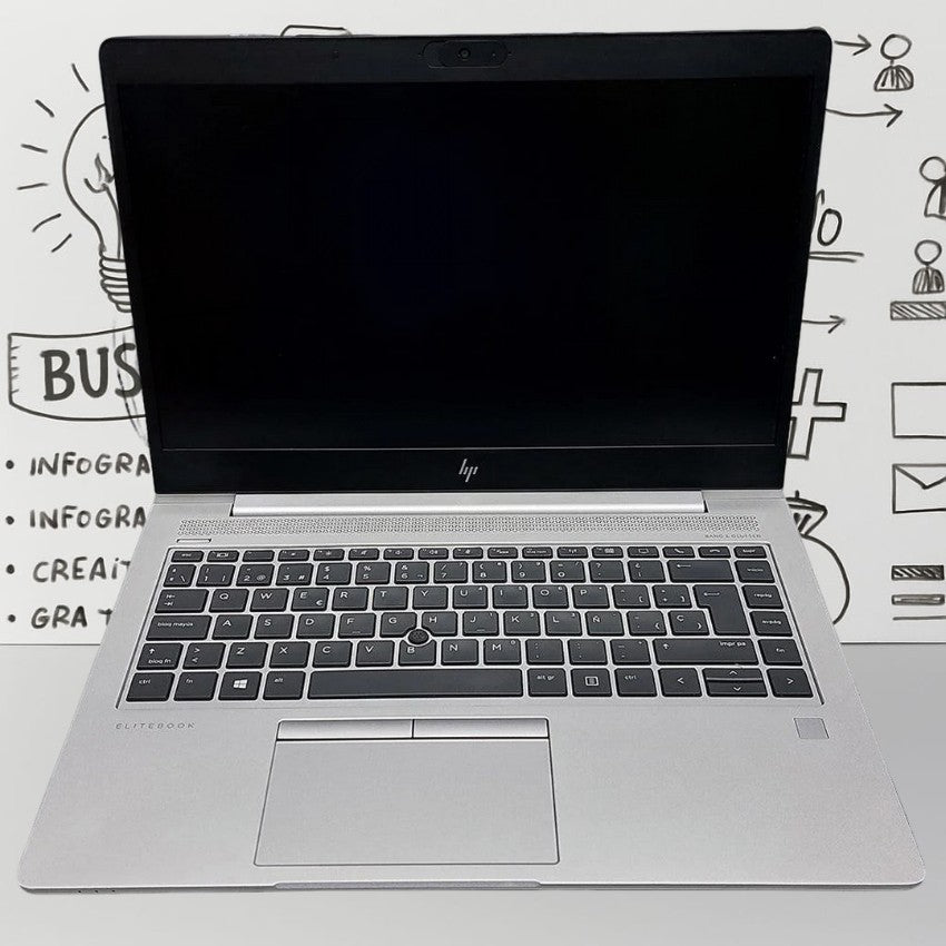 HP Elitebook 840 G5 Laptop - Core i5-Gen8- 8GB DDR4- Hard 256GB SSD - Intel - 14 Inch (USED)-eldabbah-الدباح