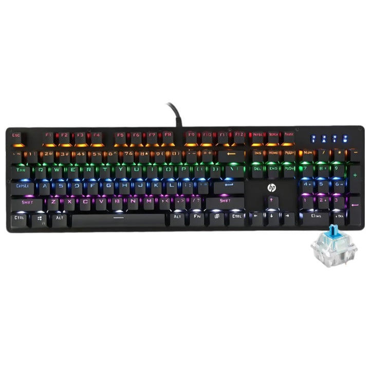 HP GK100F (BLUE SW) Keyboard Gaming-eldabbah-الدباح