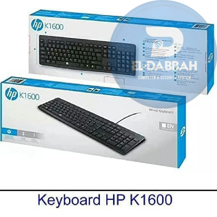 كيبورد HP K1600 سلكي – اتصال USB